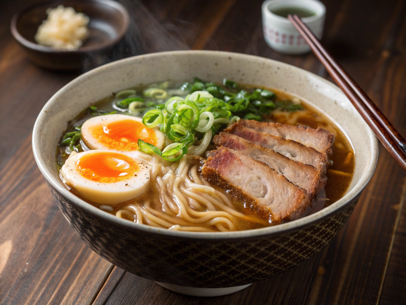 Braised noodle soup bowl