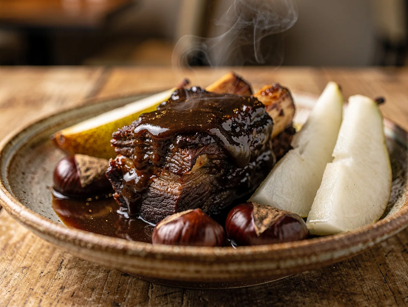 Braised pork ribs bento