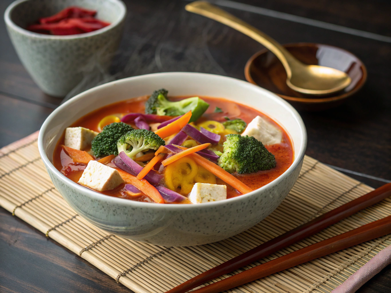 Braised Vegetable Curry Udon