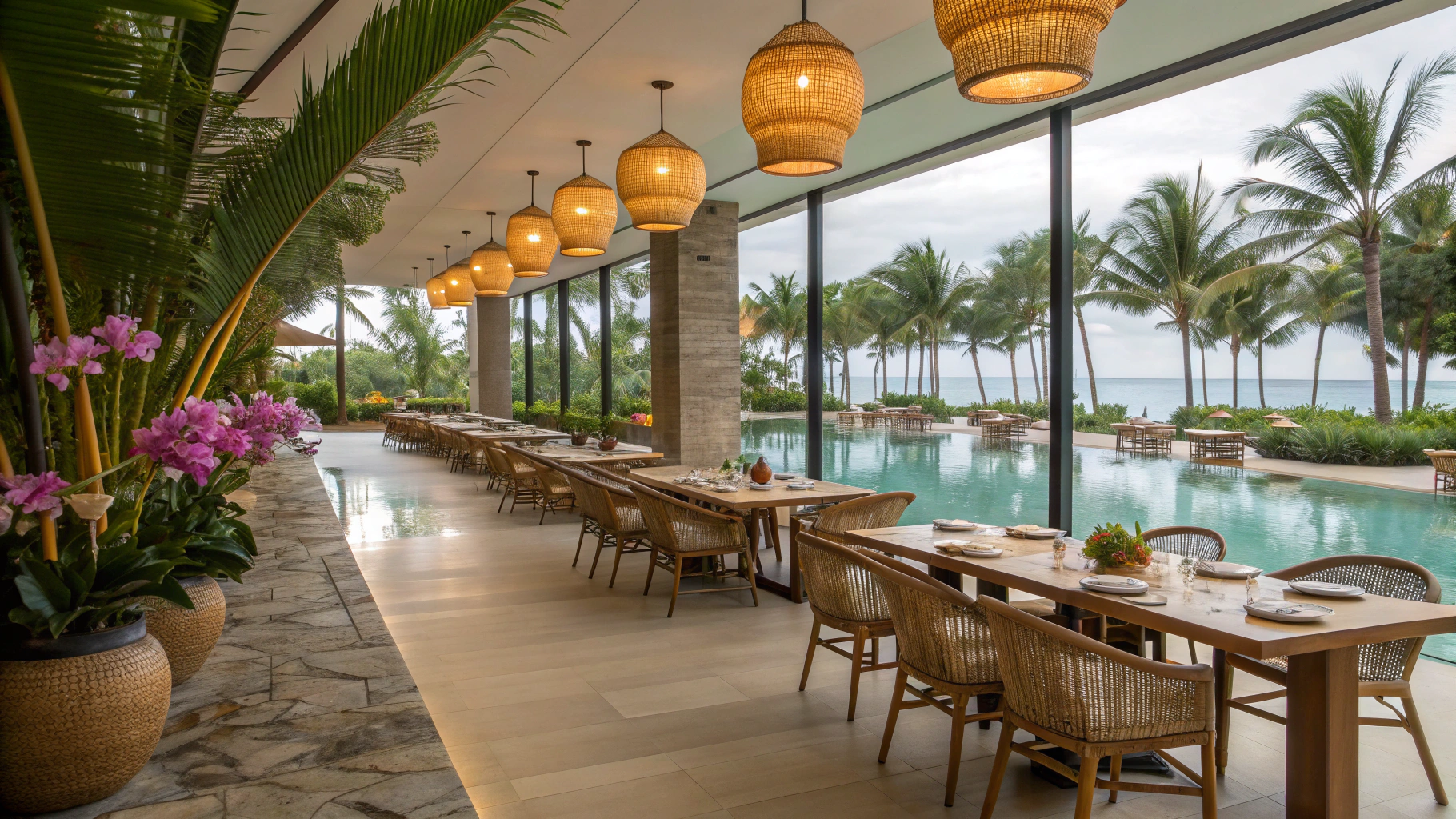 Dining space at Aperia Mall