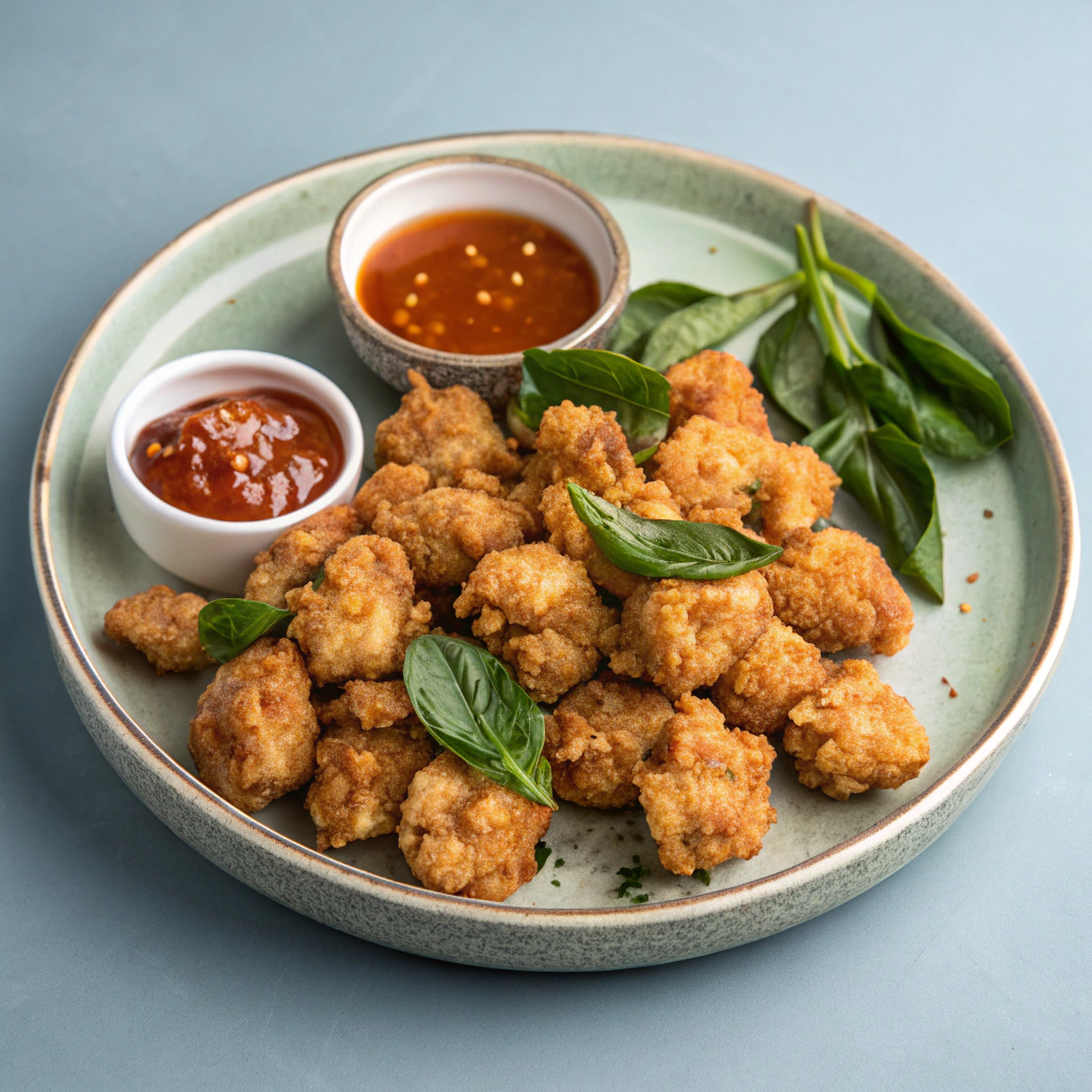 Taiwanese popcorn chicken plate
