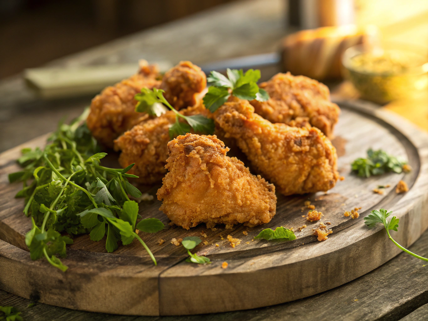 Salted crispy chicken bento