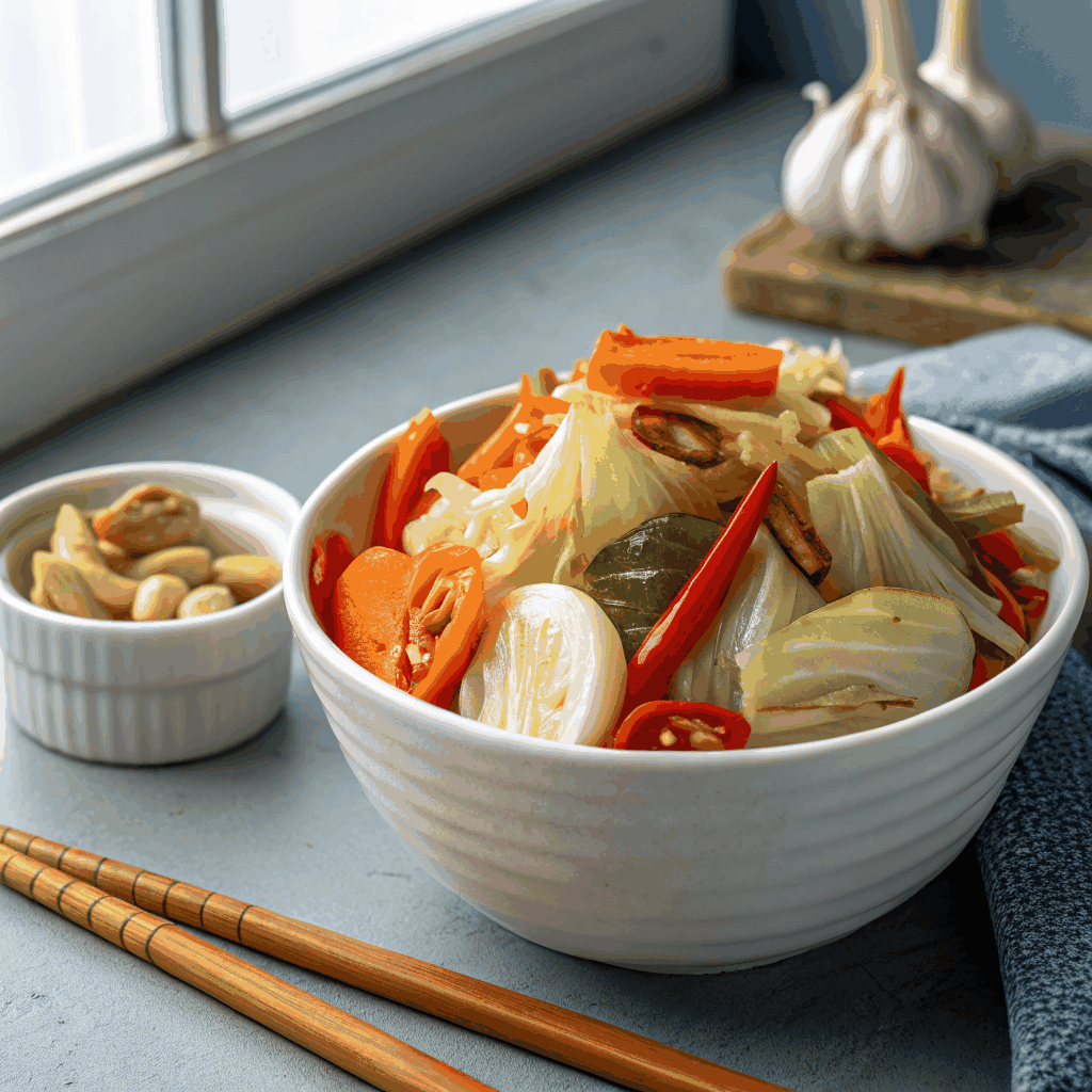 Taiwanese pickled greens side