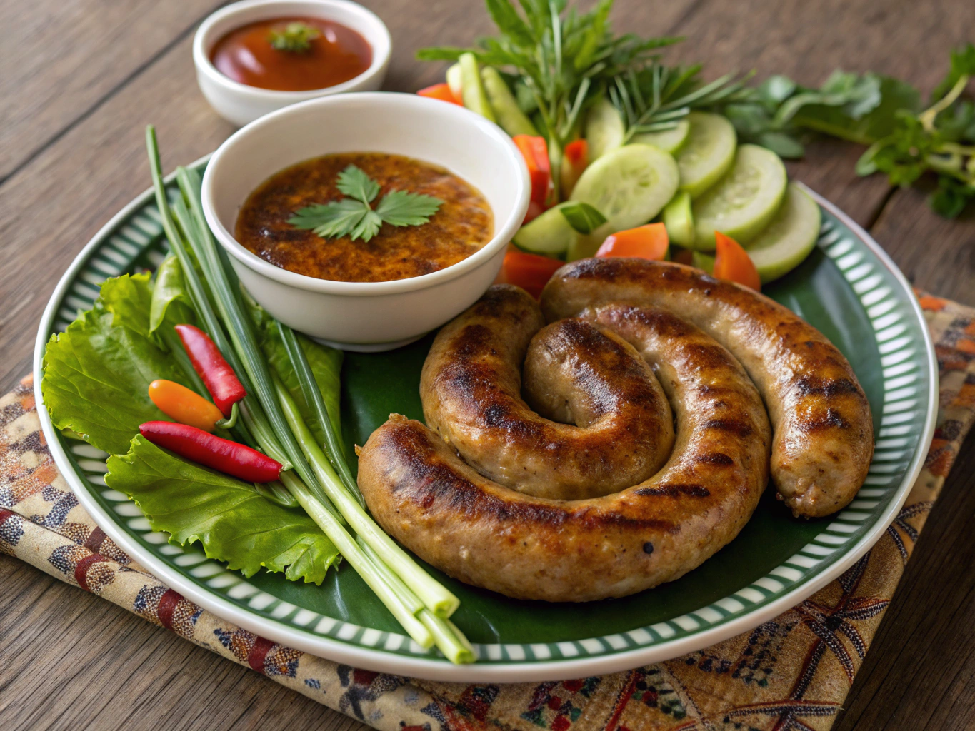 Taiwanese sausage rice bowl