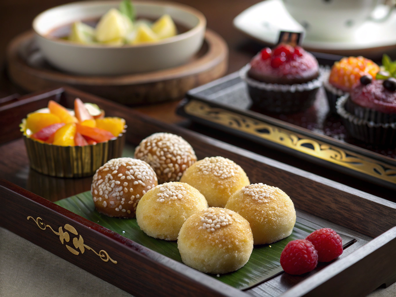 Taiwanese street delicacies assortment